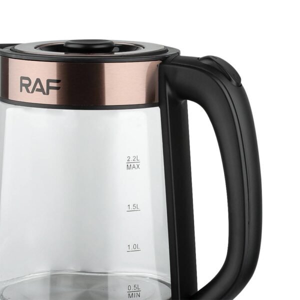 Transparent/Glass Electric Kettle 2.2L With 0.8L Coffee Jar - Image 7