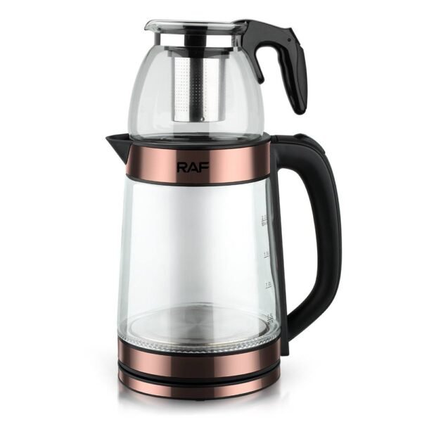 Transparent/Glass Electric Kettle 2.2L With 0.8L Coffee Jar - Image 6