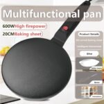 Spring Rolls Machine Electric Crepe Maker With Auto Power Off Portable Crepe Maker Pancake Nonstick Hot Plate Spring Rolls Machine