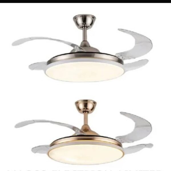 Smart Foldable Ceiling Fan with LED Light and Bluetooth - Image 5