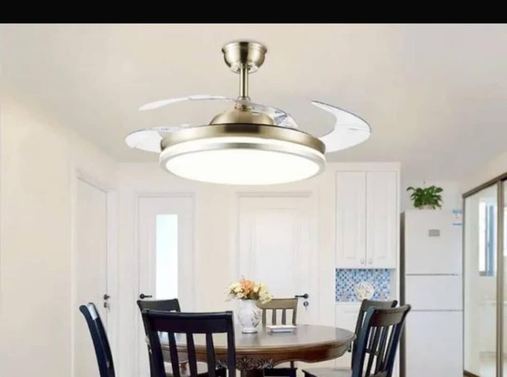 Smart Foldable Ceiling Fan with LED Light and Bluetooth - Image 6