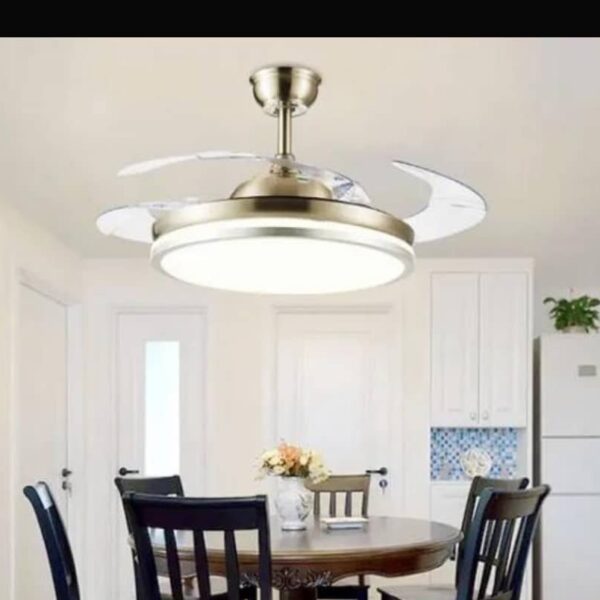 Smart Foldable Ceiling Fan with LED Light and Bluetooth - Image 6