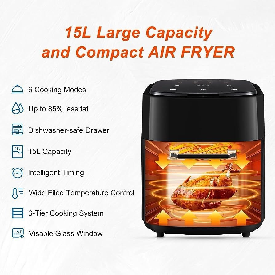 Silver Crest Smart Air Fryer 15L - Image 3