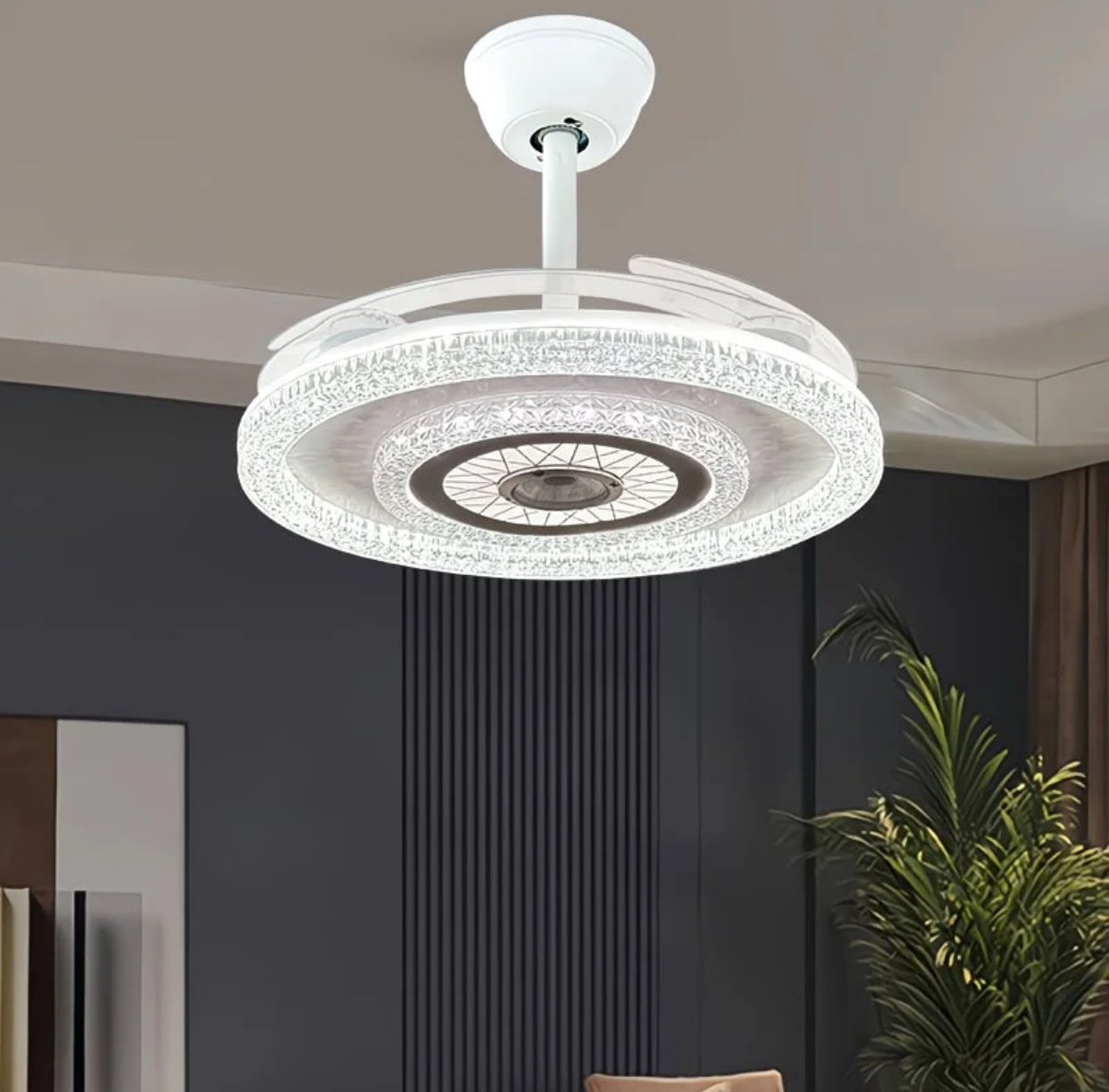 Smart Ceiling Fan with LED Light And Bluetooth - Image 2